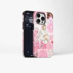Custodia per telefono di lusso <span class=keywords><strong>rosa</strong></span> estetica Jesus per <span class=keywords><strong>iPhone</strong></span> 16 <span class=keywords><strong>Pro</strong></span> <span class=keywords><strong>Max</strong></span> 15 <span class=keywords><strong>13</strong></span> 12 11 XR 14 7 8 Plus <span class=keywords><strong>Cover</strong></span> protettiva antiurto da donna - Product Image 2