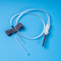 Kit de prélèvement sanguin vétérinaire avec ailette papillon flexible, tube transparent à retour rapide et tube de qualité médicale