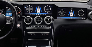 Radio de navigation automobile à double écran de 24,6 pouces pour <span class=keywords><strong>Mercedes</strong></span> BENZ C W205 GLC X253 2015 - 2020, lecteur multimédia <span class=keywords><strong>Android</strong></span> Auto Carplay - Product Image 2