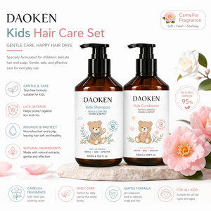 <span class=keywords><strong>Champú</strong></span> y Acondicionador para Bebés Camellia con Logotipo Personalizado, Marca Privada, Suave, Seguro y Anti-Piojos, Set de 320 ml - Product Image 2