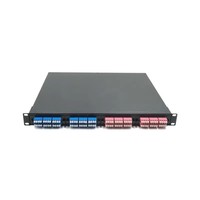 Wanbao ODF 1U Rack Mount 96 Core FTTH Fiber Optic Patch Panel avec Quatre Boîtiers Cassette MPO/MTP