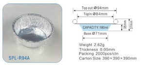 Disposable Mini Baking Pan <strong>Cupcake</strong> Bowl Round Aluminum Foil Baking <strong>Tins</strong> Baking Aluminum Foil Containers - Product Image 3