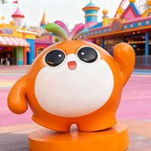 CS182 Customizable High End Easy Maintenance Fiberglass Cat Sculpture Large Cartoon Art Piece for Event Venue Brand Store <b>Decor</b> - Product Image 4