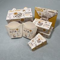 Boîte à poulet frit de haute qualité, multi-tailles, personnalisée, de qualité alimentaire, pour emporter, emballage en papier pour restauration rapide, boîte en papier