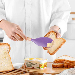 Bán Buôn 12 Cái Tay Cầm Bằng Gỗ Không Dính Chịu Nhiệt Silicone Đồ Dùng Nhà Bếp Set + Barrel Baking Cụ Nấu Ăn Phụ Kiện - Product Image 6