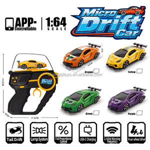 Auto <span class=keywords><strong>RC</strong></span> Mini <span class=keywords><strong>Drift</strong></span> LK Toys 1/64, Auto Telecomandata ad Alta Velocità 2.4GHz, Micro Auto Sportiva da Corsa e <span class=keywords><strong>Drift</strong></span> RTR a Proporzioni Complete - Product Image 2
