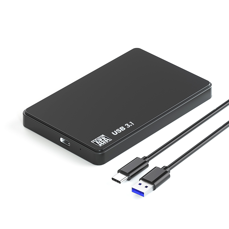 2.5 Inch Solid SATA Serial Port Hard Drive Case Mechanically Aided Tool-Free Housing USB 3.1 Compatible Move Hard Drive Ease