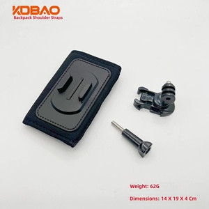 <span class=keywords><strong>Support</strong></span> de fixation double épaule Kdbao pour <span class=keywords><strong>sac</strong></span> à <span class=keywords><strong>dos</strong></span>, clip pour caméra d'action, pochette POV pour <span class=keywords><strong>GoPro</strong></span> Hero 13 DJI - Product Image 4