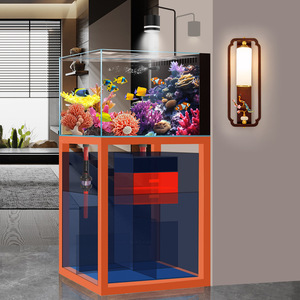 2026 Neues Meerwasser-Aquarium mit Ultra-Weißglas-Bodenfilter, Klein/Mittelgroß, für Wohnzimmer-Korallenlandschaft, 2 Jahre Garantie - Product Image 4