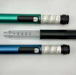 Reusable Durable Metal Peptide <b>Pen</b> V1 with Custom Logo <b>Refillable</b> Adjustable Dose Injection <b>Pen</b> for 3ml Glass Cartridge Vial - Product Image 3