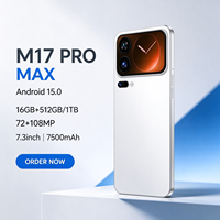 Ponsel Pintar M17 Pro Max 5G 2026 Layar HD 6,9 Inci Pengalaman Gaming 144Hz Baterai Tahan Lama 7500mAh Dual SIM