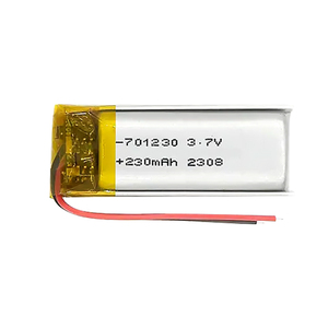 Customized Rechargeable Ncm Pouch Cell 701230 3.7V 230mAh 160mAh Li Polymer Battery 0.59wh Lithium Polymer Battery 701240 701250 - Product Image 1