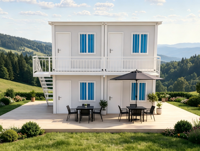 Casas Modulares Modernas en Contenedores, Transpirables, de Rápida Construcción, Ecológicas, Soluciones de Vivienda para Exteriores, Mercados Globales, Ensamblaje Rápido, Prefabricadas