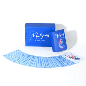 Mahjong Playing Cards PVC Waterproof Fold Resistant Customizable For Chess Card Games - Product Image 1