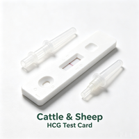 Kit de test de grossesse précoce rapide pour bovins et ovins, carte de test HCG pour vache, brebis, animaux d'élevage, détection de la gestation