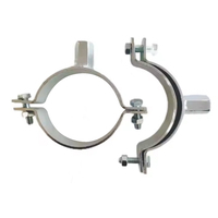 Collier de serrage en acier au carbone galvanisé robuste avec anneau fendu, compatible pouces/métrique pour raccords de tuyauterie