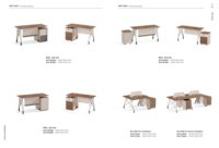 Bureau individuel en mélaminé avec structure métallique, tiroir de rangement et armoire – Poste de travail informatique pour bureau