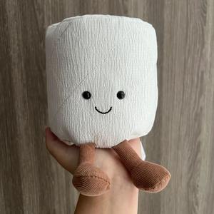 Peluche en forme de rouleau de <span class=keywords><strong>papier</strong></span> <span class=keywords><strong>toilette</strong></span>, décoration amusante pour salle de bain, poupée en peluche à suspendre, cadeau fantaisie style Jellycat - Product Image 4