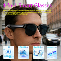 Lunettes de traduction intelligentes SENBONO M89, prennent en charge la traduction vocale par IA, l'enregistrement HD 2MP, lunettes intelligentes avec caméra