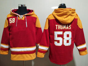 خياطة 15 mautomes 25 Edwards-Helaire 58 توماس 87 كلسي كانساس سيتي كرة القدم الأمريكية الدانتيل متابعة البلوز جيرسي هوديي - Product Image 4