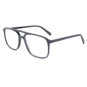 그린 플래닛 2024 새로운 디자인 낮은 MOQ 지원 OEM 및 ODM 더블 브리지 안경 아세테이트 광학 프레임 안경 안경 남성용 여성용
