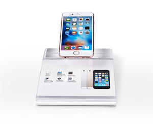 Acrylic điện thoại thông minh hiển thị chủ PMMA di động điện thoại di động truy cập hàng đầu hiển thị trường hợp Rack với bảng quảng cáo - Product Image 1