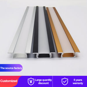 Profilé d'angle en aluminium en forme de V pour usine spécialisée, bande de profilé en aluminium extrudé, profilé de 2M pour éclairage LED - Product Image 2