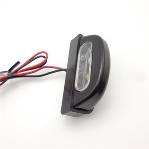 Accessoires pour motos, éclairage de plaque d'immatriculation pour vélo électrique, support de plaque d'immatriculation LED blanc pour moto, 2 fils - Product Image 3