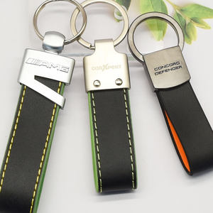 الشركة المصنعة بالجملة تصميم شعار حلقة معدنية مفتاح السيارة الجلود المفاتيح الملحقات المخصصة - Product Image 1