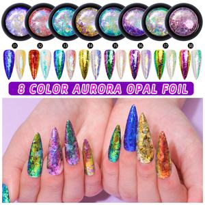 <span class=keywords><strong>ผง</strong></span>ฟอยล์เคลือบเงาแวววาวเจ็ดสีแวววาวแวววาวแวววาวแวววาวแวววาวแวววาวทนต่อตัวทำละลายศิลปะการตกแต่งเล็บข้ามพรมแด<span class=keywords><strong>น</strong></span> - Product Image 3