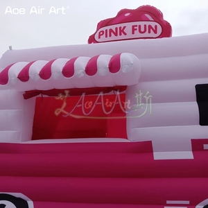 Xách tay Inflatable gian hàng kem xe tải van <span class=keywords><strong>pop</strong></span>-<span class=keywords><strong>up</strong></span> gian hàng thực phẩm ăn uống xe kiosk với đèn LED cho quảng cáo khuyến mãi DJ - Product Image 5