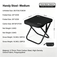 Chaise de camping et de pêche pliable en tissu Oxford ultra-légère, durable et écologique, design pliable, mobilier d'extérieur portable