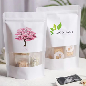 Túi nhỏ Mylar lá bạc có thể khóa lại với Túi Ziplock đứng lên cửa sổ rõ ràng để lưu trữ thực phẩm khoai tây chiên chống mùi - Product Image 3