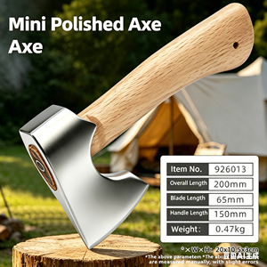 Hacha de mano para cortar madera al aire libre, talar árboles y cortar leña, juego completo de hachas, hacha forjada a mano - Product Image 3