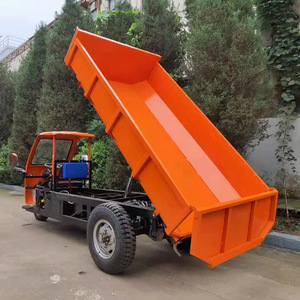 Tricycle électrique, camion benne hydraulique de 2 tonnes, 48 V, carrosserie ouverte, 1 passager, véhicule électrique d'ingénierie - Product Image 1