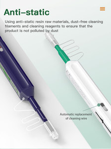 Fiber Cleaner, One Fiber Connectors Cleaning, Fiber Cleaner <b>Pen</b> with 800+ Cleans for 2.5mm SC/ST/FC - Product Image 2