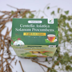 Bebida Herbal Natural para el Bienestar, Mezcla de Té de Centella Asiática de Primera Calidad con 40 Bolsitas de Té (2g por Bolsita) - Product Image 1