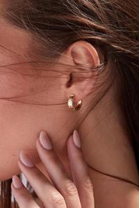 New Top selling 14K Gold Huggie Earrings_ Dainty Lab-Grown Diamond Jewelry - Product Image 4