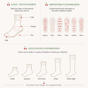 Nouvelles Chaussettes de Yoga et Pilates à Volants Personnalisées pour Femme, Chaussettes de Sport Antidérapantes avec Logo Brodé - Product Image 3