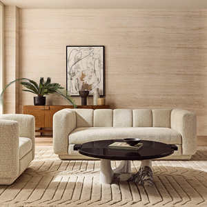 Sofá modular de estilo nórdico, sala de estar sofá para, sofá de tela, conjunto de muebles - Product Image 5