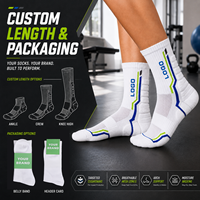 Chaussettes de sport unisexes respirantes à logo, idéales pour le tennis, le basketball et la course, collection automne, directement de l'usine