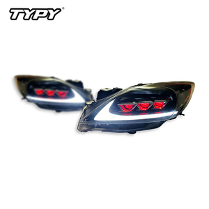 TYPY for 2011-2015 Mazda 3 <b>Star</b> Chariot headlamp assemblies: retrofit laser lenses, <b>LED</b> daytime running <b>lights</b> and indicators - Product Image 6