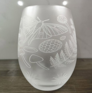 Vaso de Vidrio Esmerilado de 500 ml, Se Puede Grabar con Láser, Logotipo Personalizado, Patrón, Utilizado para Banquetes, Cerveza, Bebidas, Embalaje de Regalos - Product Image 1