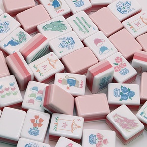 Fichas de Mahjong Americanas de Acrílico de 4 Capas Hechas a Medida, 160 Cartas, Juego Moderno, Lujoso y Elegante para Adultos, Entretenimiento de Póker - Product Image 1