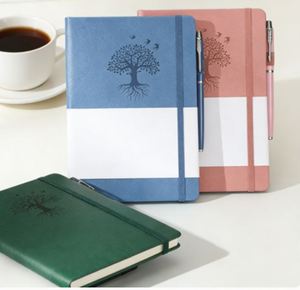 A5 Logo Customized Pocket PU Leather Note Book Custom Elastic Band Hardcover Journal Notebook <b>Planner</b> - Product Image 2