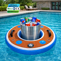 Plateforme flottante gonflable sur mesure en Drop Stitch pour pique-nique, idéale pour les fêtes au bord de la piscine, les stations balnéaires et les yachts.