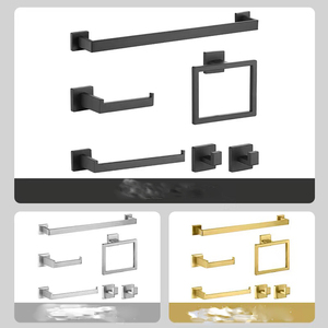 Ensemble d'accessoires de décoration de salle de bain, matériel sanitaire <span class=keywords><strong>mural</strong></span> hôtel douche toilettes - Product Image 4