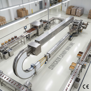 Machine à fabriquer des barres chocolatées <span class=keywords><strong>Twix</strong></span> Crunch, ligne de production de barres au nougat - Product Image 1