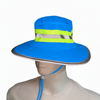 Casque de sécurité réfléchissant avec protection de la nuque, large bord, haute visibilité, respirant, pour hommes, avec logo personnalisé