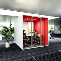 Salle insonorisée professionnelle, Salle de conférence, Cabine insonorisée, Cabine insonorisée pour 6 personnes, Bureau, Studio d'enregistrement